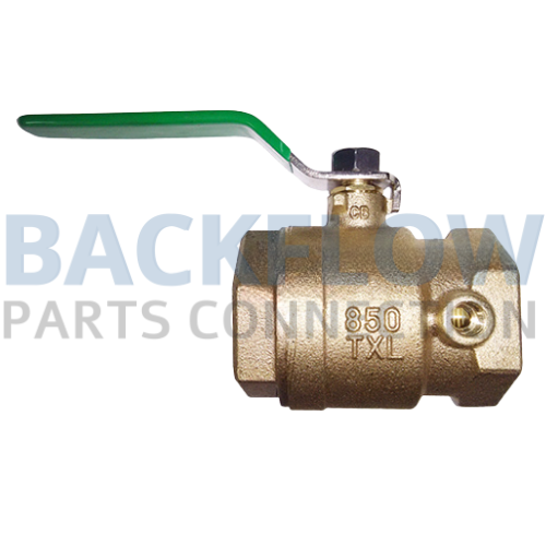 [114-850TXL] Wilkins 1.25" #1 Inlet Ball Valve [Lead Free | Female x Female]