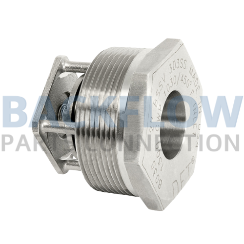 [8033] 1" 303 SS BSSV Style Vacuum Breaker Threaded In-Line Check Valve | DFT