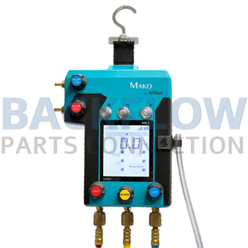 Mako 5-Valve Test Kit Complete 5 valve test kit with potable water safe hoses, bleed tubes and soft cover.