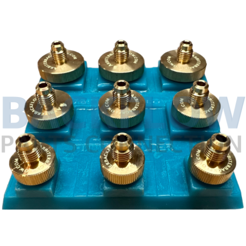 Arbiter Brass Quick Connect Test Fittings w/ Holder (Set of 9)