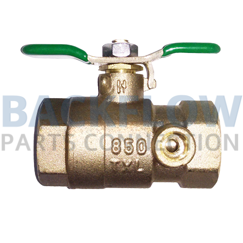 [1-850TXL] Wilkins 1" #1 Inlet Ball Valve [Lead Free | Tapped | Female x Female]