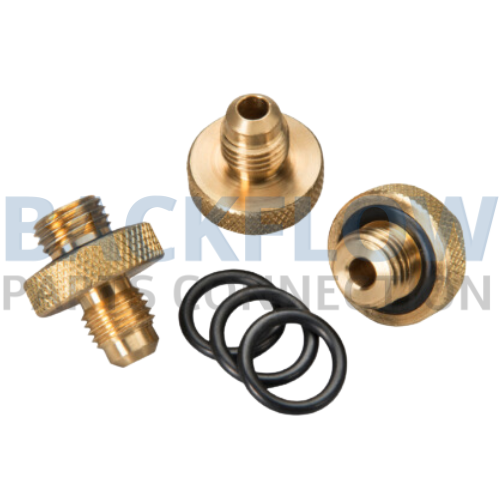 [110631] Mid-West Quick Connect Test Cock Adapters (1/4" NPT x 1/4" Flare) (Set of 3)