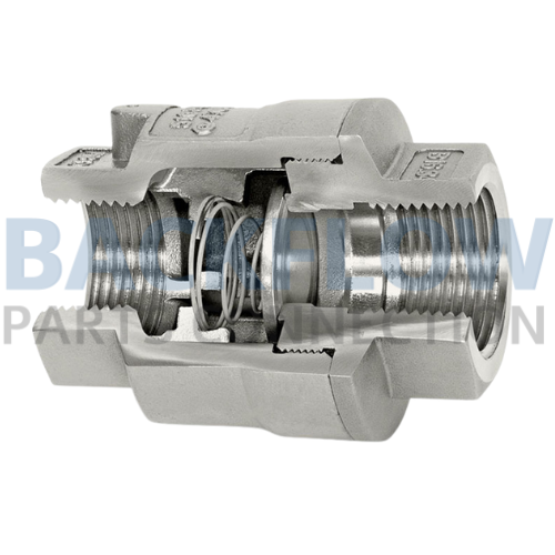 [835K7B4A5] 750 CWP/500 WSP 3" NPT 316SS SCV Threaded In-Line Check Valve (Old Durabla 8311) | DFT